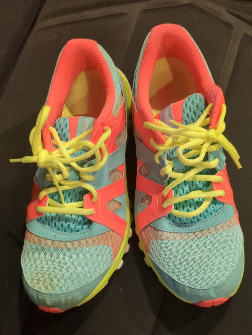 Reebok Sublite Duo Teal Pink Neon Flow Trainers Running V60454 Women's 8